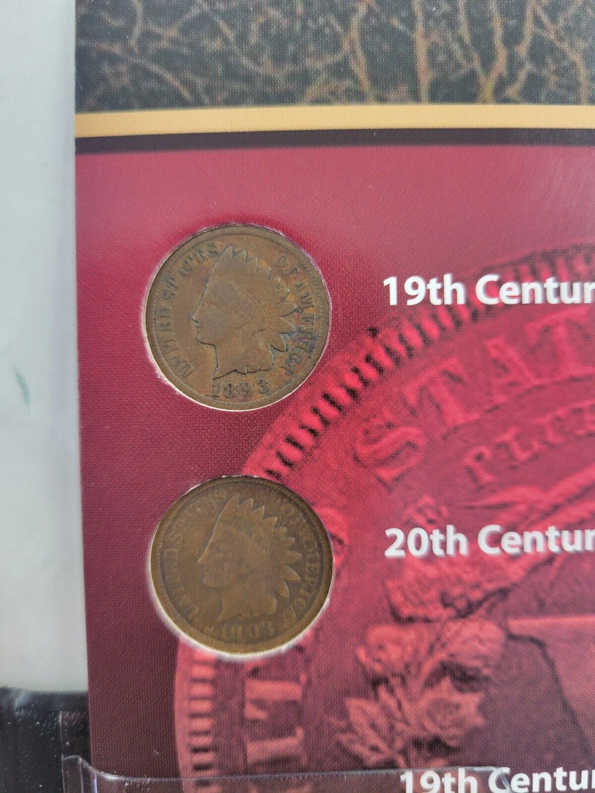 Turn of The Century Uncirculated 1893 & 1903 Pennies with 1899 & 1901 Nickels