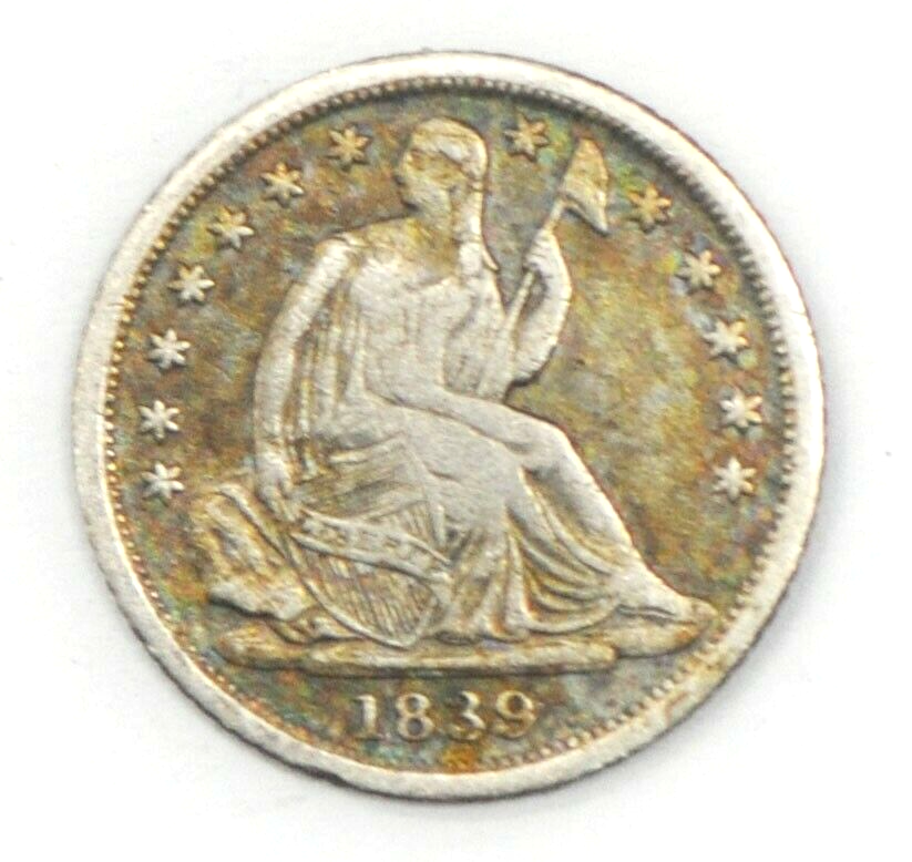 1839 O H10c Seated Liberty Silver Half Dime New Orleans