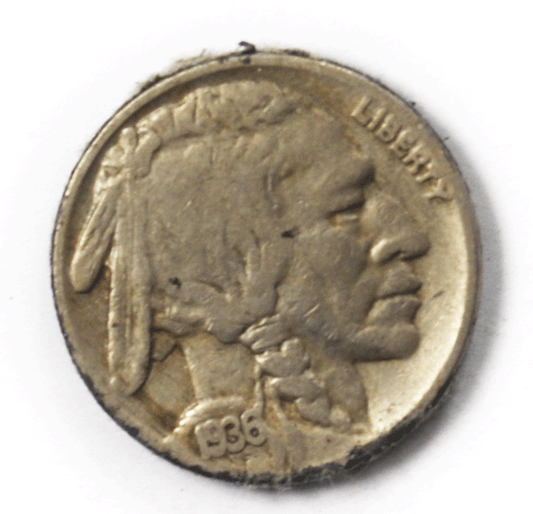 1936 5c Buffal Nickel Five Cents DDO Double Die FS-101