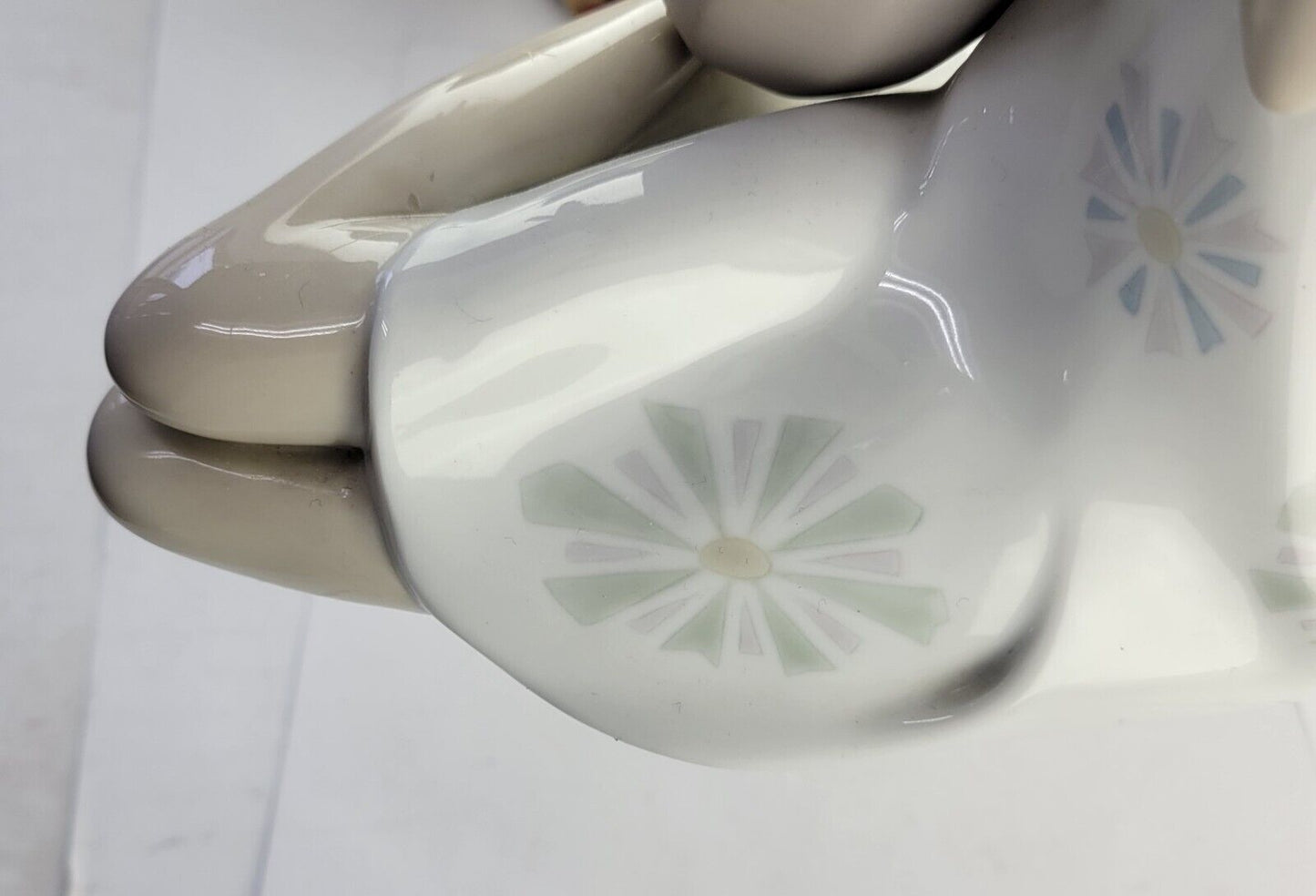 Lladro Sitting Girl With Guitar Mandolin Figurine Porcelain Spain Matte 10" Tall