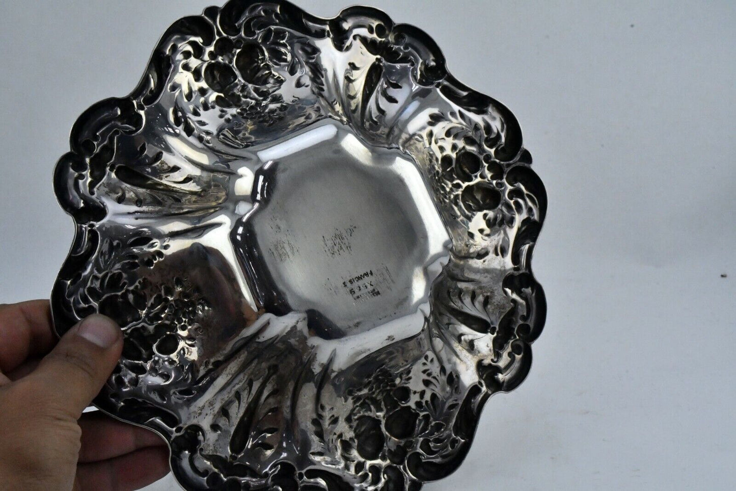 8" Francis I by Reed & Barton Sterling X569 Serving Nut Bon Bon Dish 9.6oz.