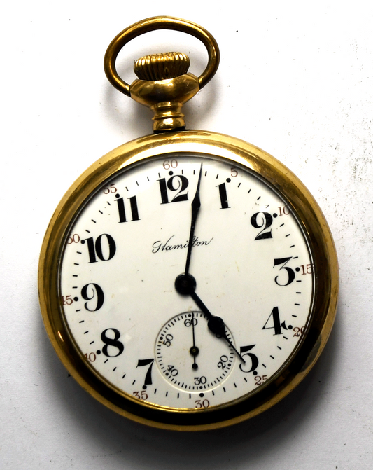 1917 Hamilton Size 16 Grade 974 OF Pocket Watch 10yr OF GF Case