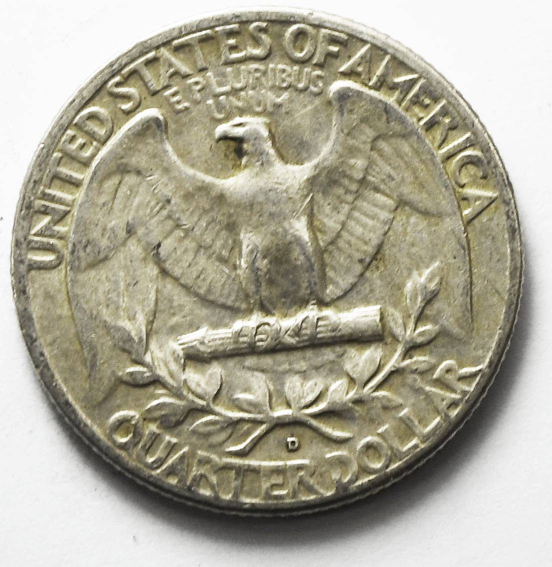 1950 D/S 25c Washington Silver Quarter Dollar Denver FS-601