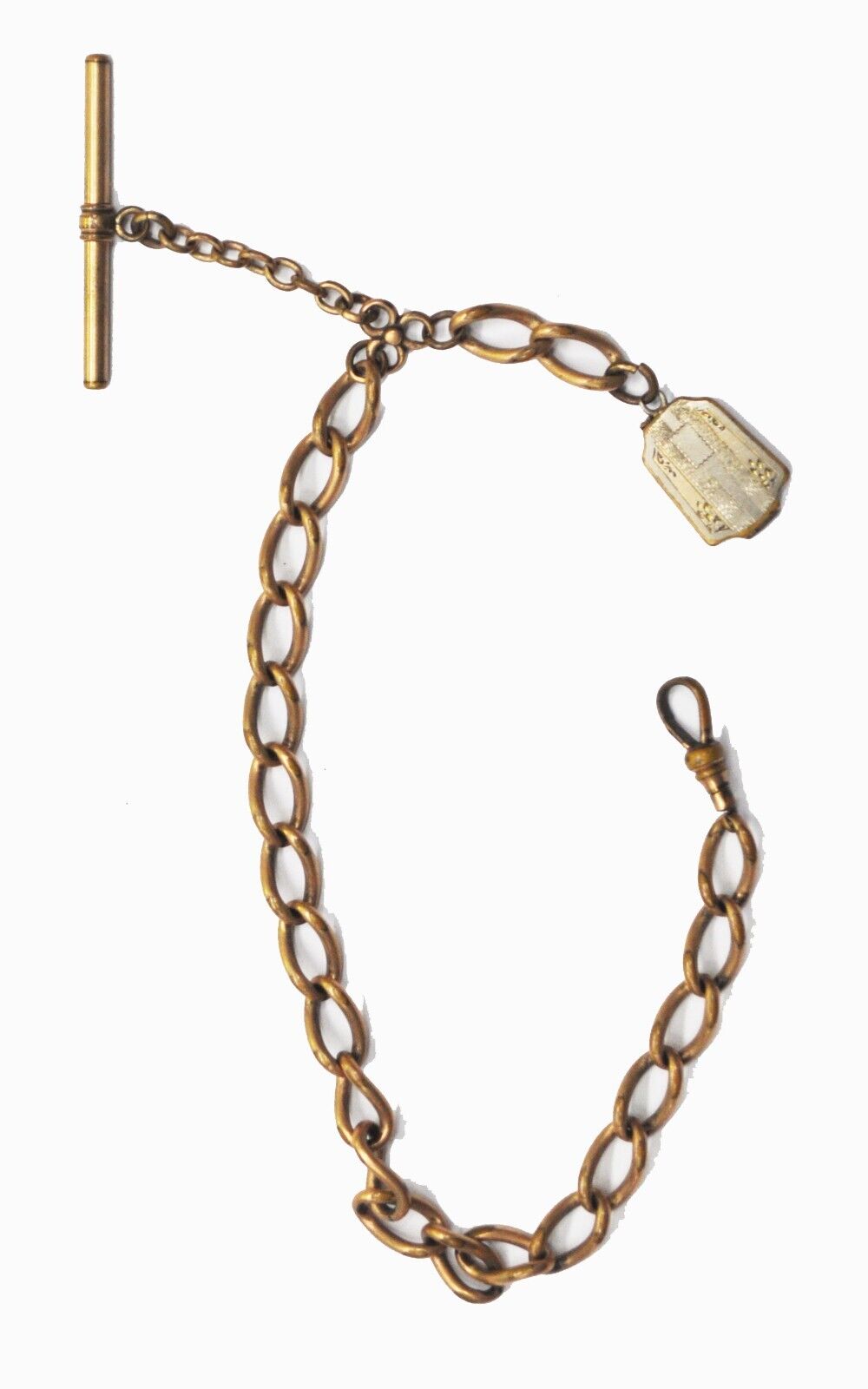 Simmons Gold Filled Pocket Watch 9mm Chain 22mm Locket Fob 11"