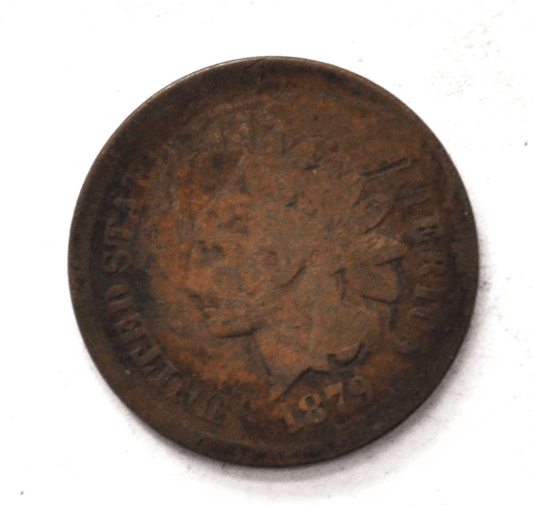 1879 1c Indian Head Penny One Cent Bronze Philadelphia