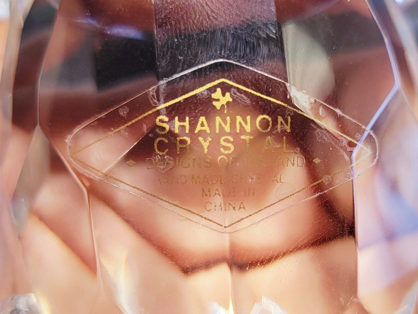 Godinger Shannon Crystal Elephant Sculpture #2533 Figurine 6" Tall Good Luck