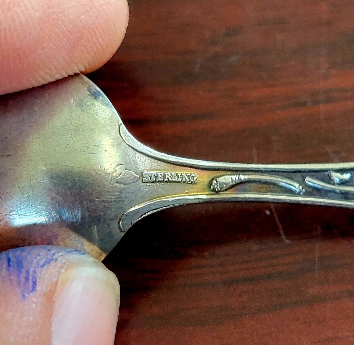 Convention Hall Kansas City Mo.  Sterling Silver 4 1/8" Souvenir Spoon .38oz.