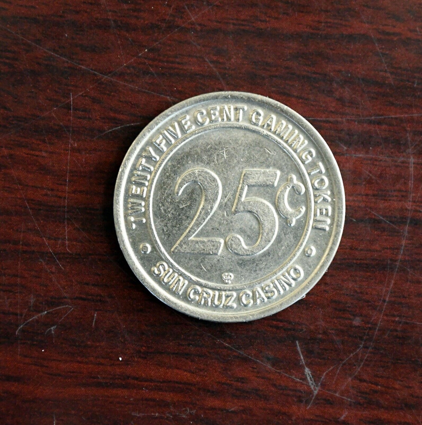 Sun Cruz Casino Twenty Five Cent Slot Gaming Token Florida