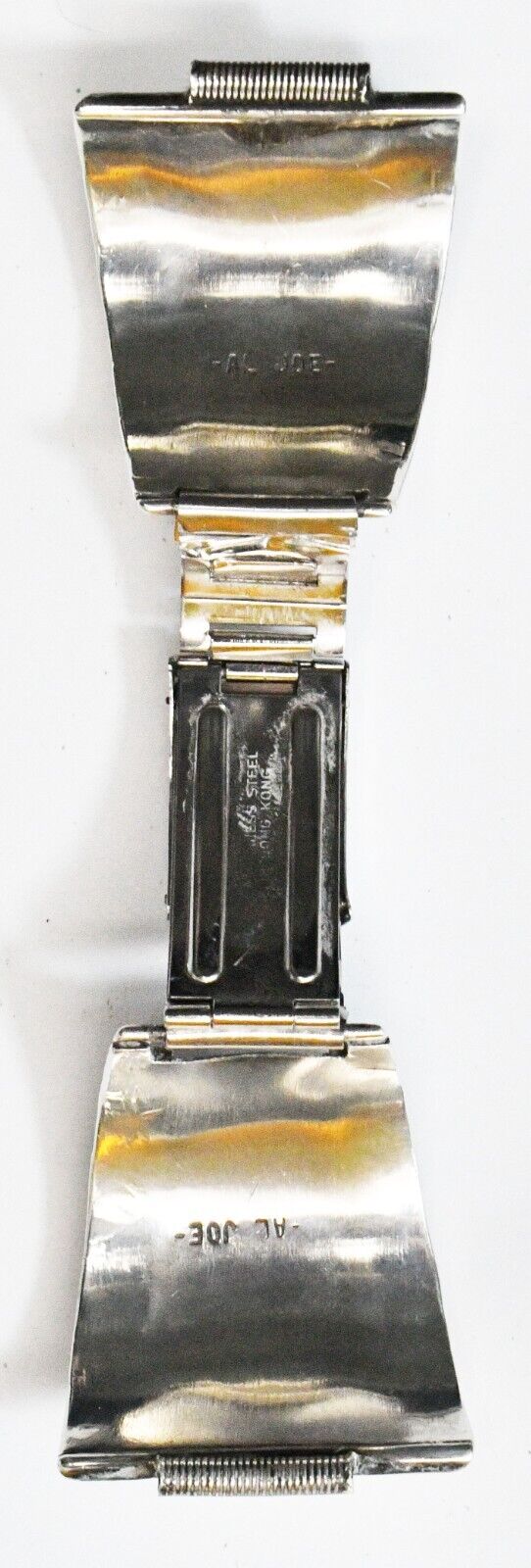 Sterling Al Joe Turquoise Chunk Watch Tip Band End Bracelet 42mm x 36mm 19mm Lug