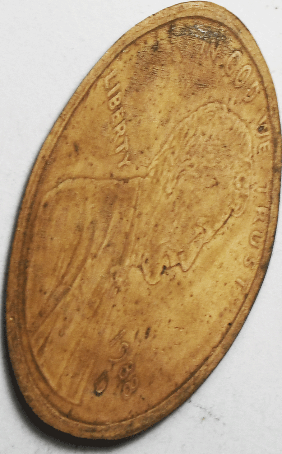 1988 D 1c Elongated Penny Eastern Star Masonic