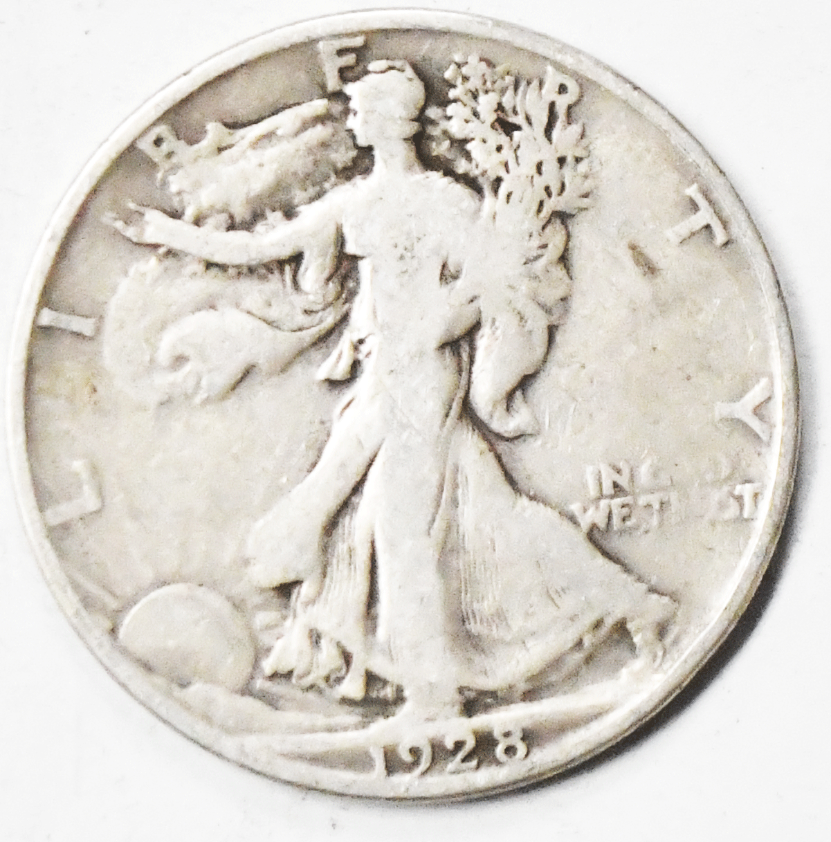 1928 S 50c Walking Liberty Silver Half Dollar Fifty Cents San Francisco Rare