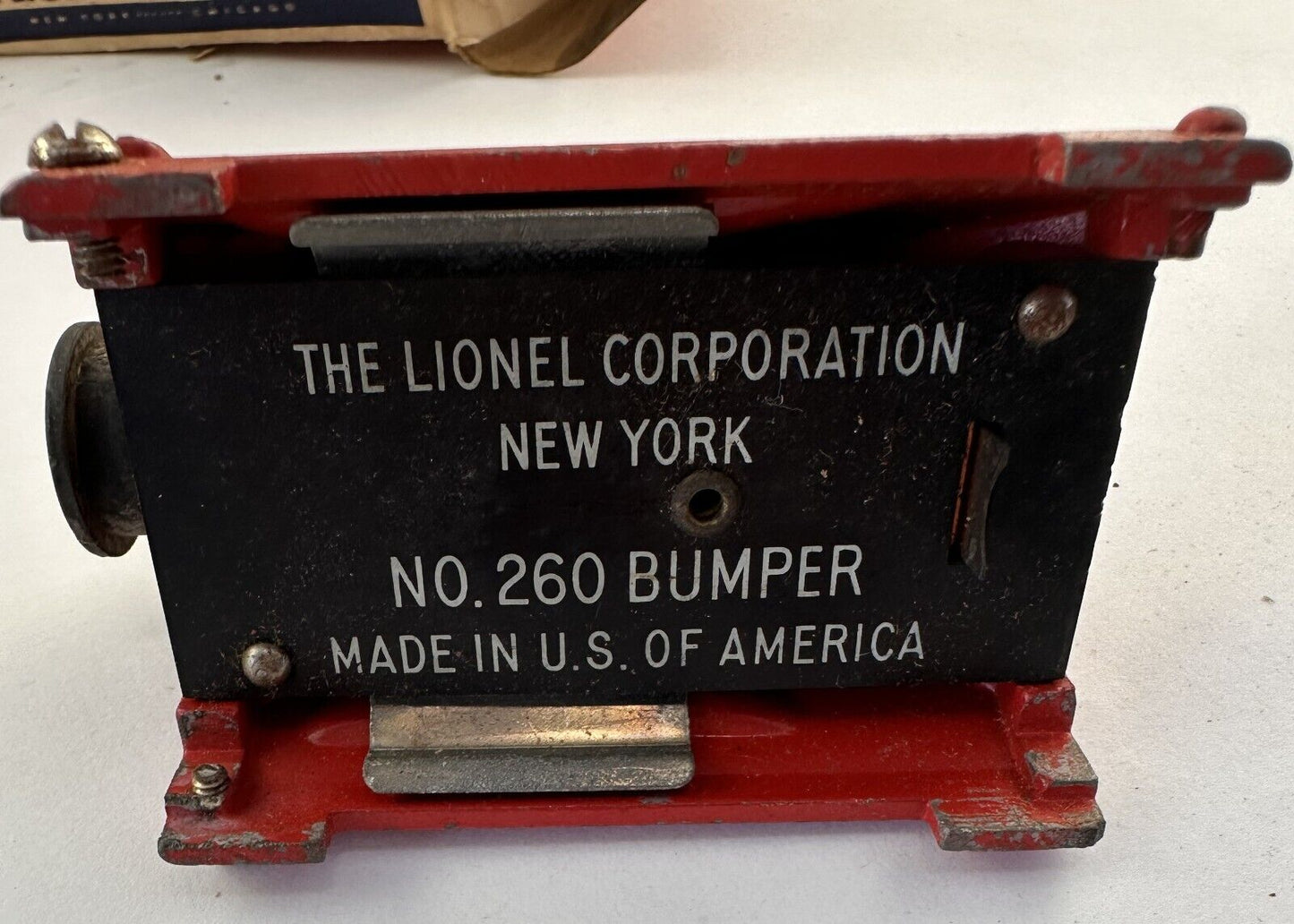 Lionel Train #260 Illuminated Bumper