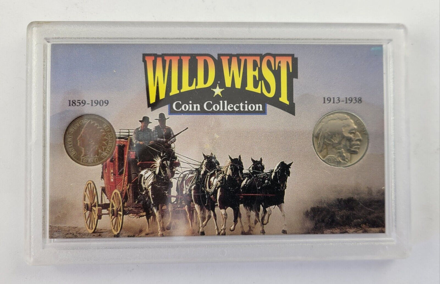 The Wild West Coin Collection The American Indian Head Penny & Buffalo Nickel
