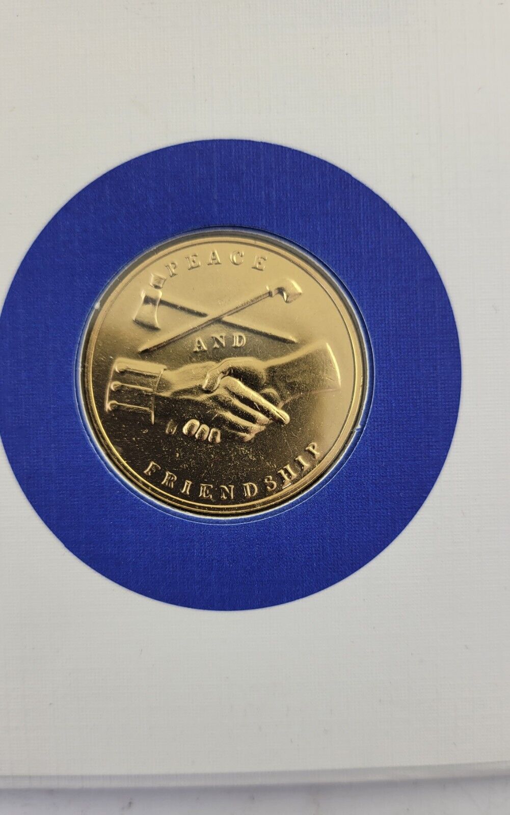 Andrew Jackson Presidential Covers Medal Postal Commemorative Society Gold Plate