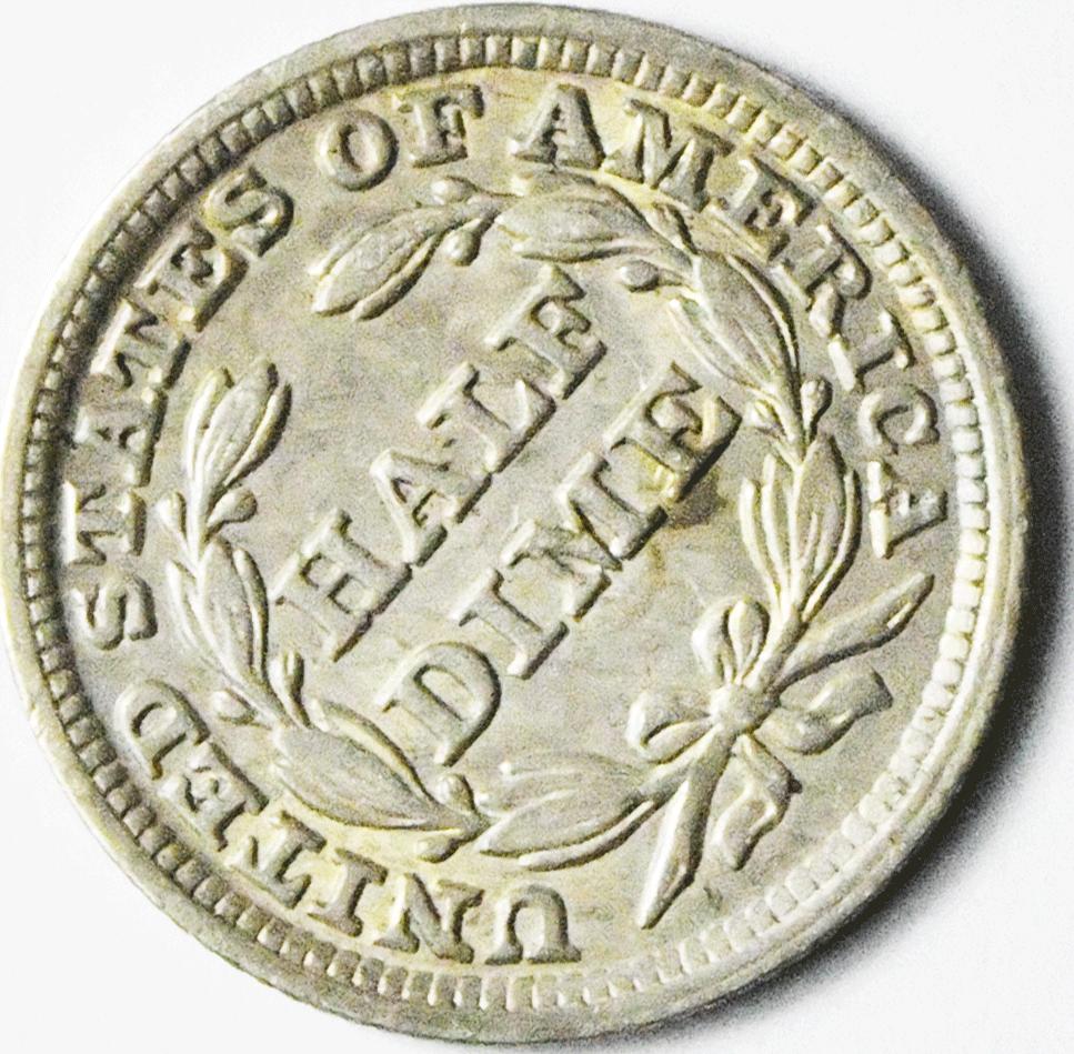 1849 H10c Seated Liberty Silver Half Dime Philadelphia