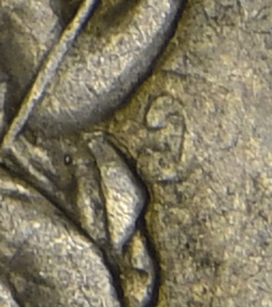 1855 H10c Seated Liberty Silver Half Dime Clashed E Die Crack Reverse