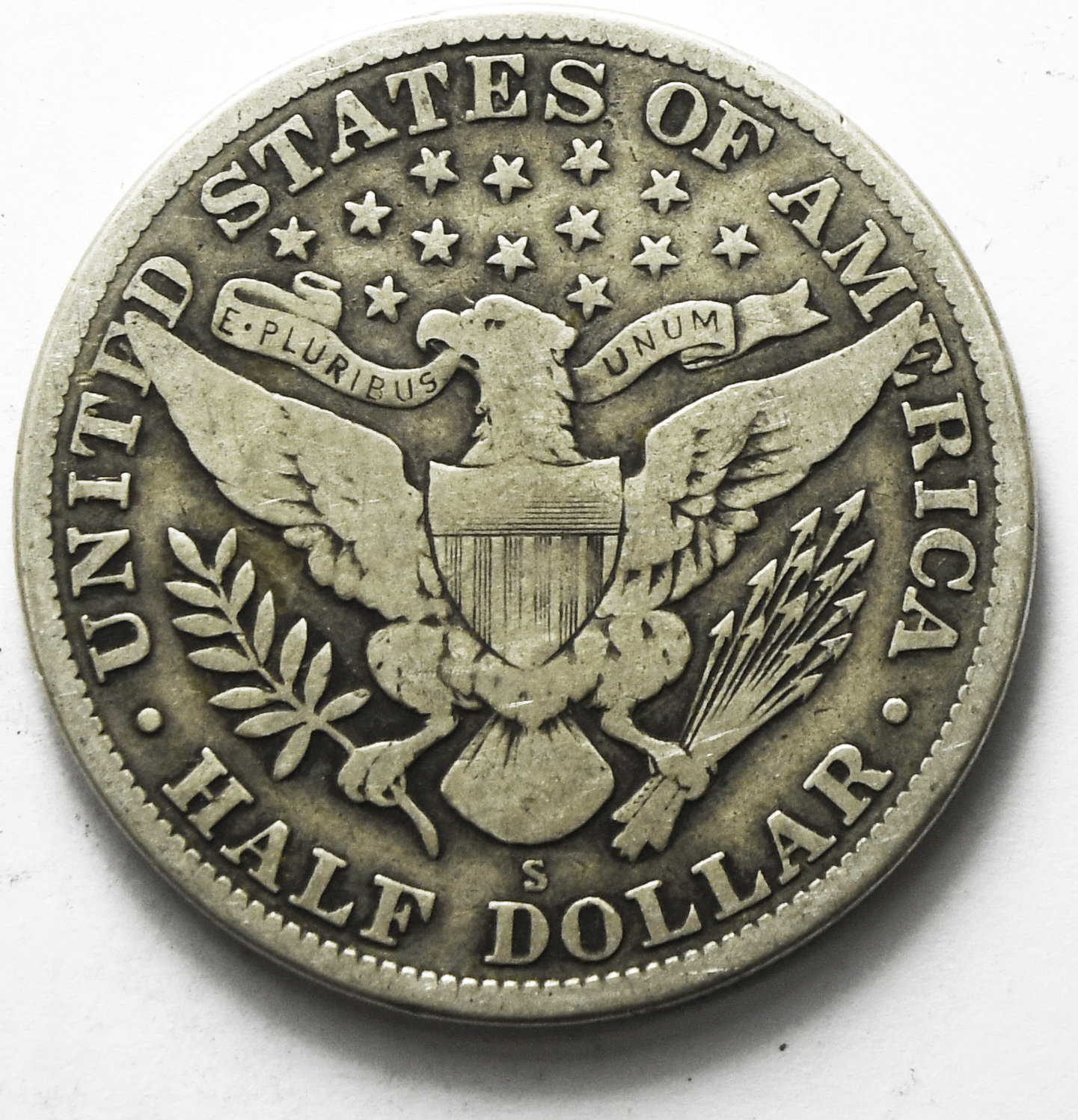 1913 S 50c Barber Silver Half Dollar Fifty Cents US San Francisco