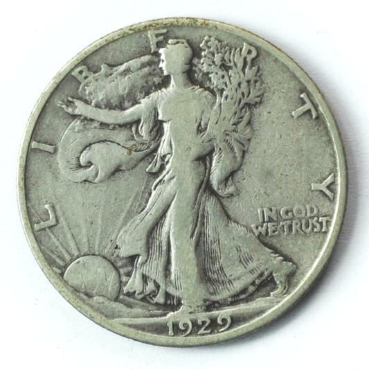 1929 S 50c Walking Liberty Silver Half Dollar Fifty Cents San Francisco