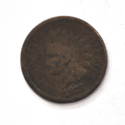 1875 1c Indian Head Penny One Cent Bronze Philadelphia