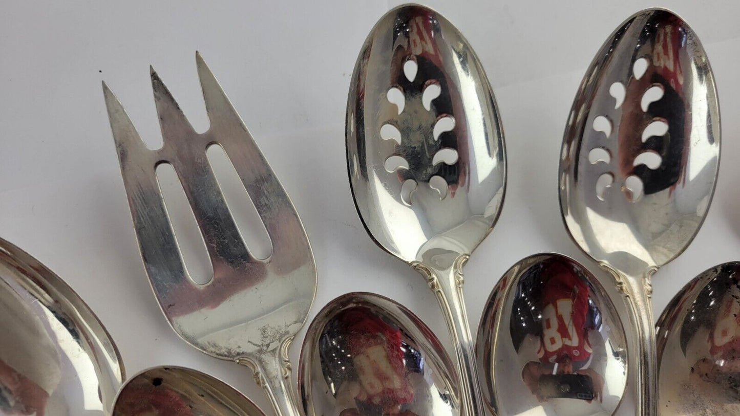 Legato by Towle Sterling Flatware 16 Piece Set Of Serving Utencils & Soup Spoons