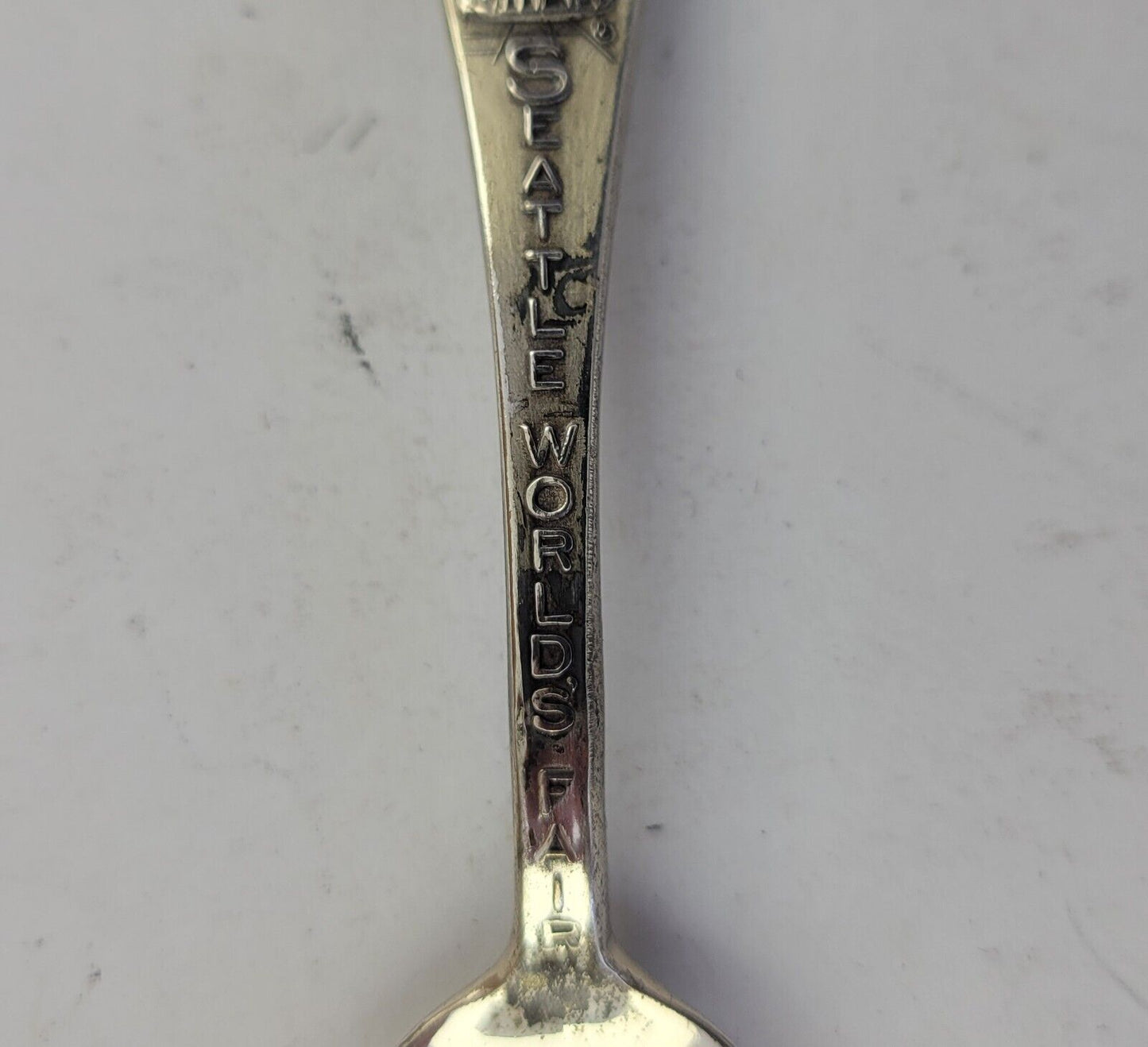 1962 Seattle World's Fair Sterling 4 1/4" Souvenir Spoon Space Needle .39oz.