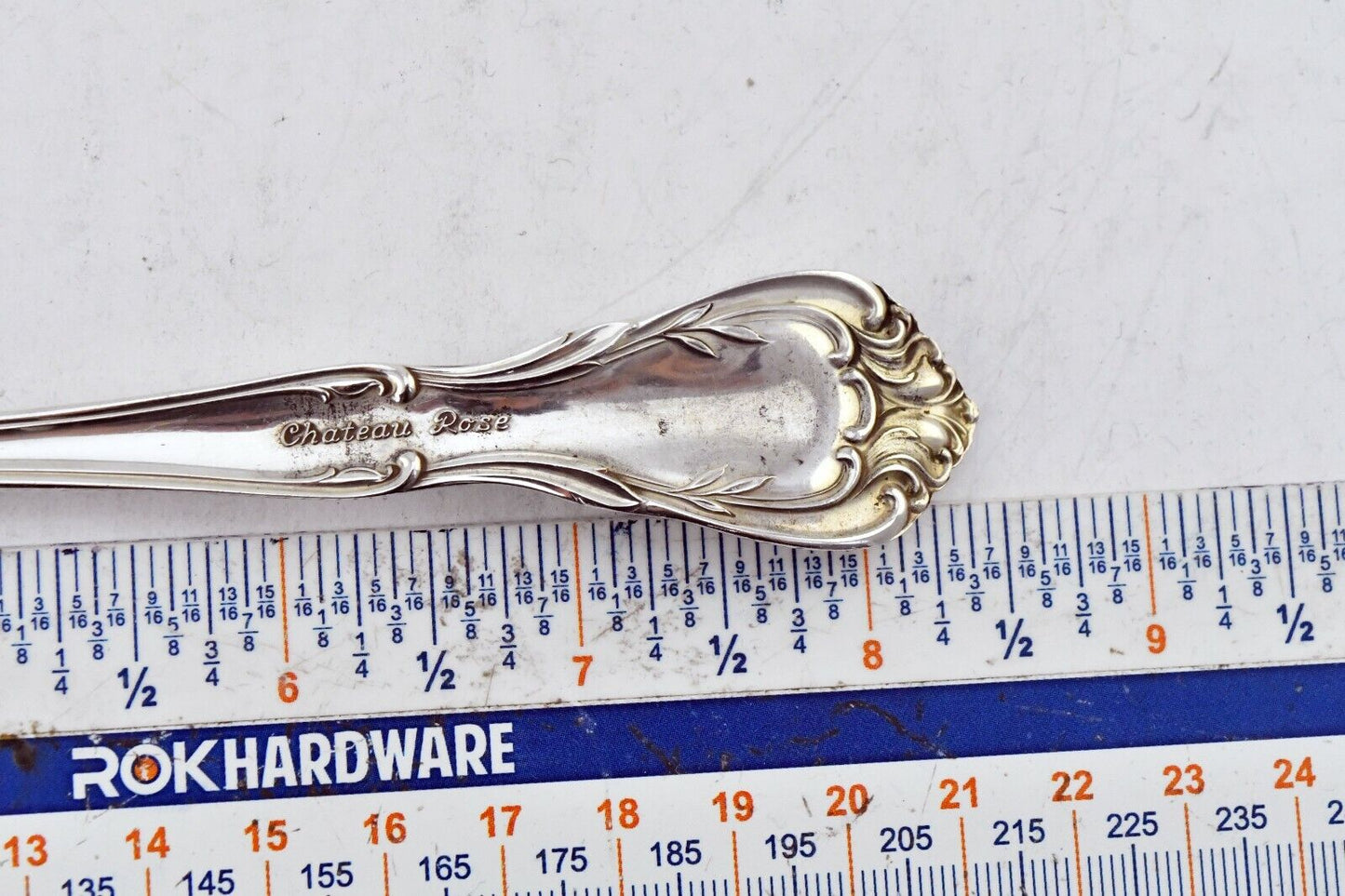 Chateau Rose by Alvin Sterling Silver 8 3/8" Solid Vegetable Serving Spoon 2oz.