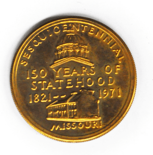 Missouri Gateway to the West 1971 Sesquicentennial Medal 150 Years 39mm