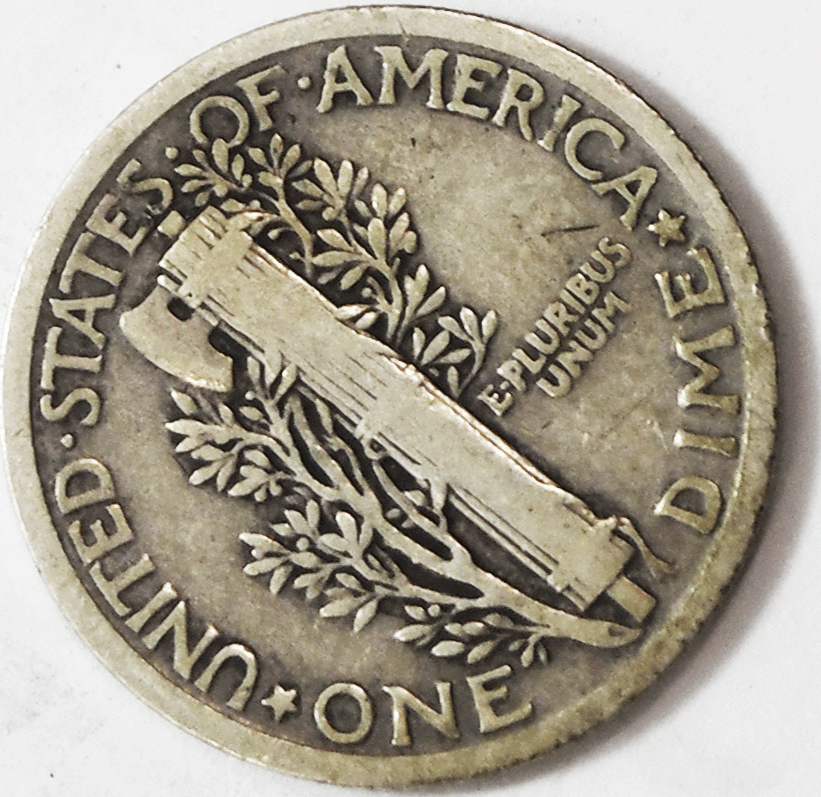 1923 10c Mercury Silver Dime Rare Ten Cents Philadelphia