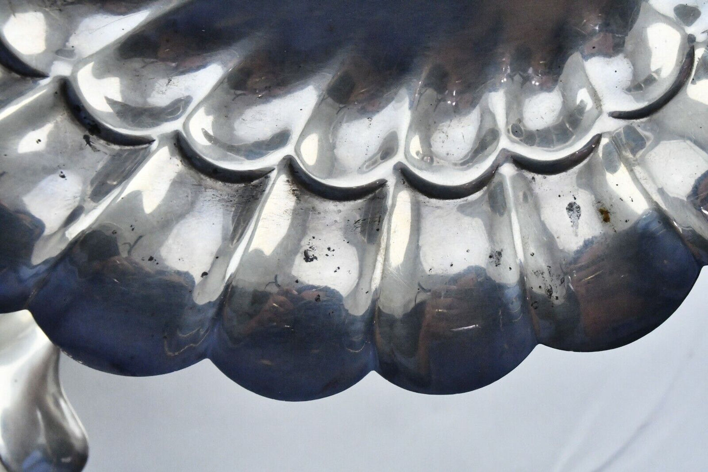 Set of 2 F.B Rogers Silver Co.8 1/4" Sterling Silver #427 Shell Dishes 9.6oz