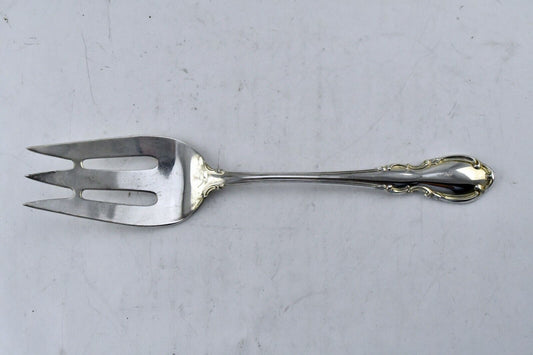 Legato by Towle Sterling Silver 9" Large Cold Meat Serving Fork 2.7 oz.