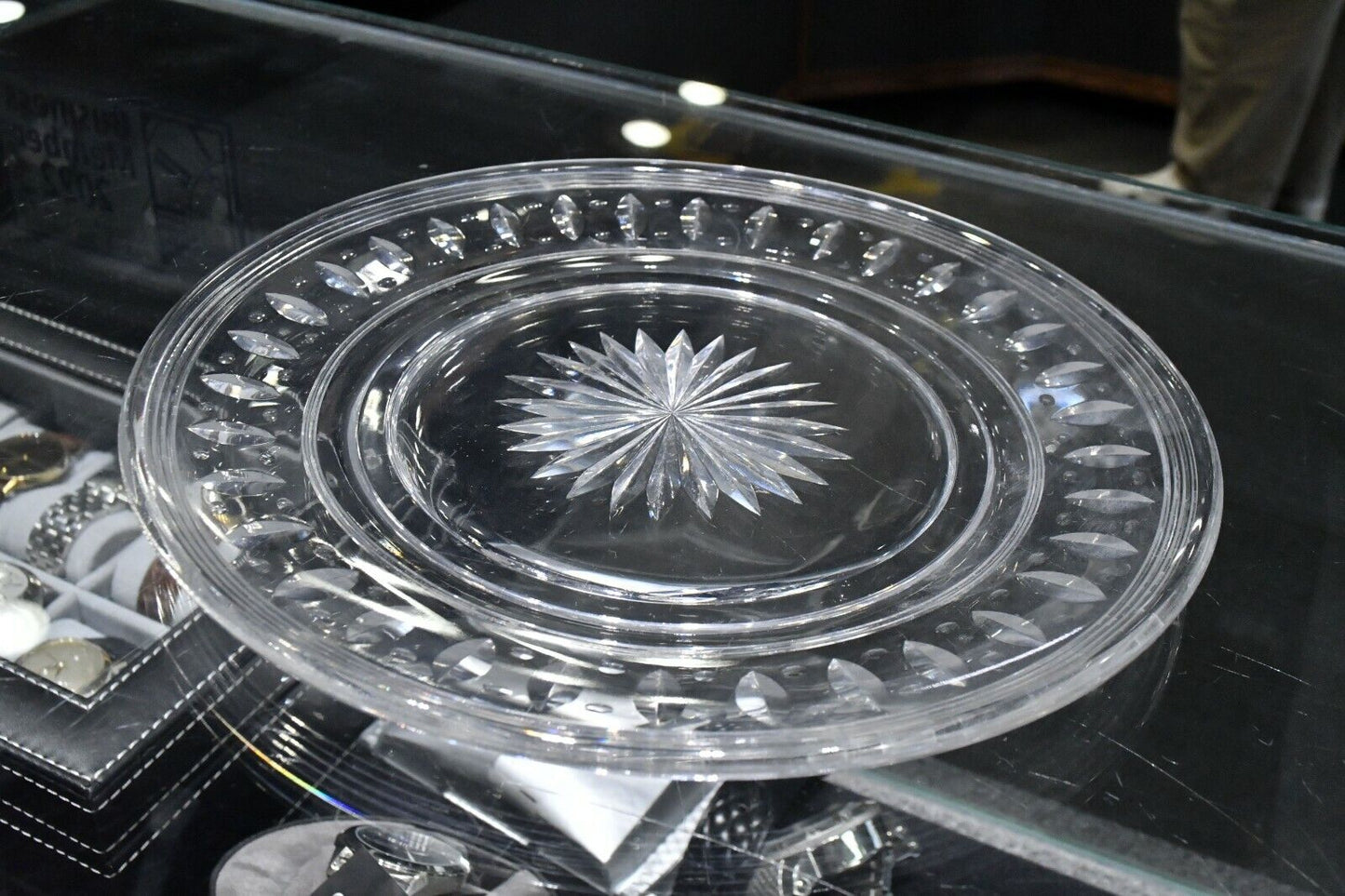 8 3/8" Stuart Dinnerware Crystal Glass Luncheon Bread Plate