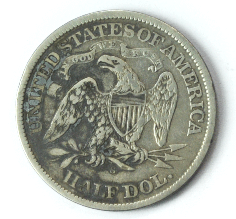 1868 S 50c Seated Liberty Silver Half Dollar Fifty Cents San Francisco
