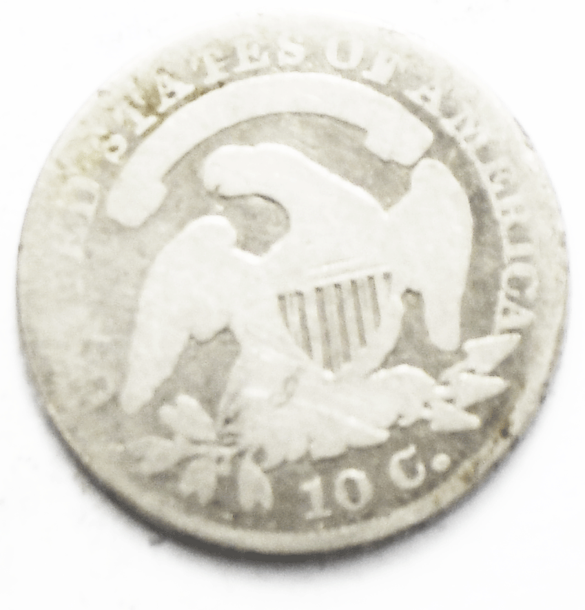 1834 10c Capped Bust Silver Ten Cents Dime Philadelphia