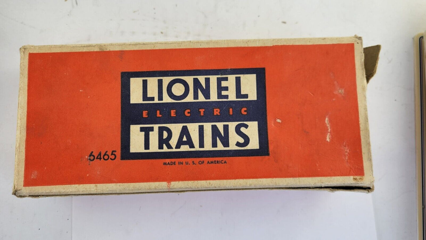 Lionel  6465 Sunoco 2 Dome Oil Tank Car Postwar Train w/Original Box Gauge O