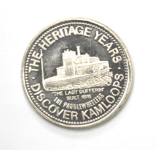 1982 Kamloops Canada Token Place in Sun Lady Dufferin Heritage Years