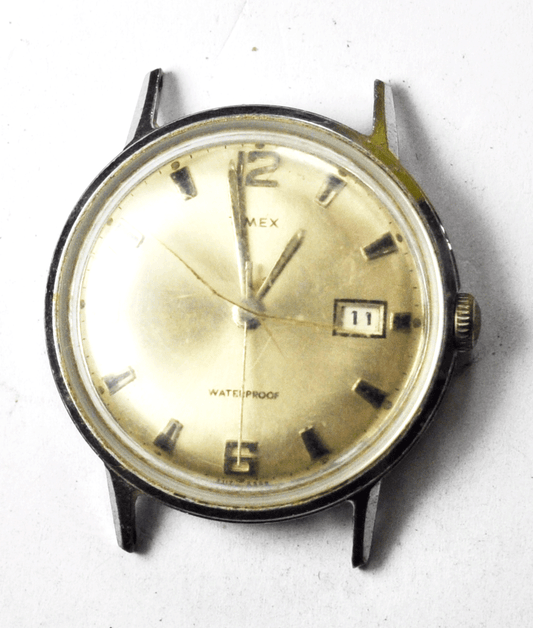 Vintage Timex Marlin 2117 2568 33mm Manual Wind Wristwatch Not Running