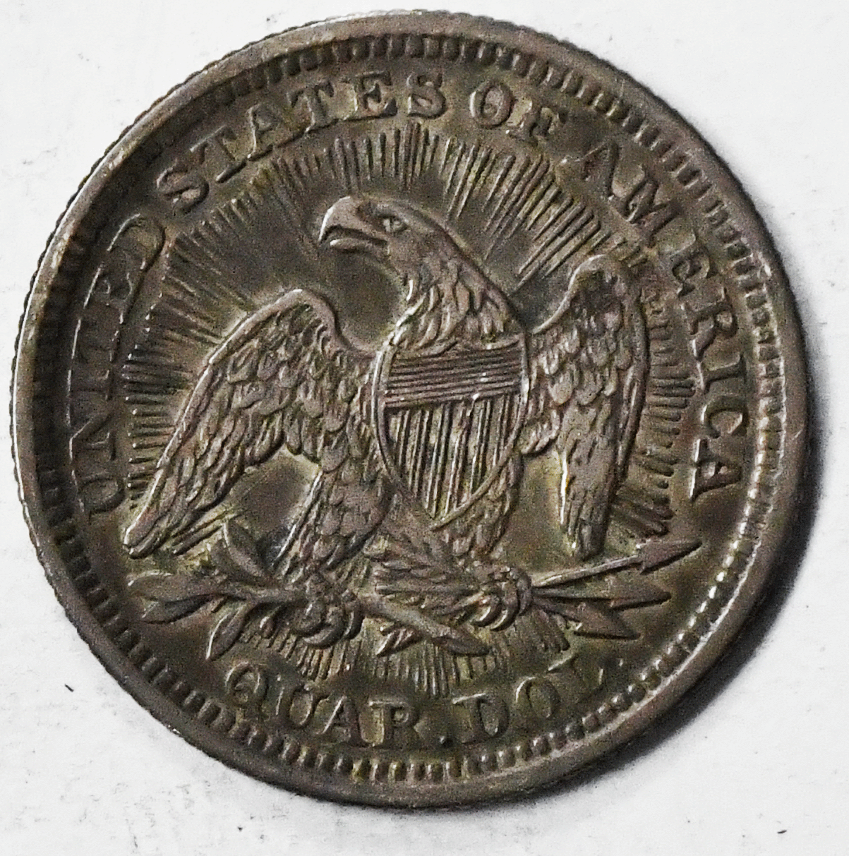 1853 25c Seated Liberty Silver Quarter Dollar Twenty Five Cents