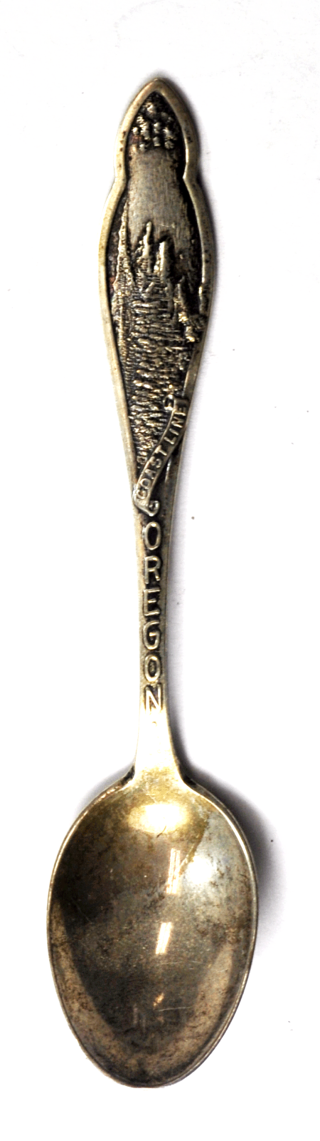 Sterling Silver Joseph Mayer Oregon Souvenir Demitasse Spoon 4-1/4"