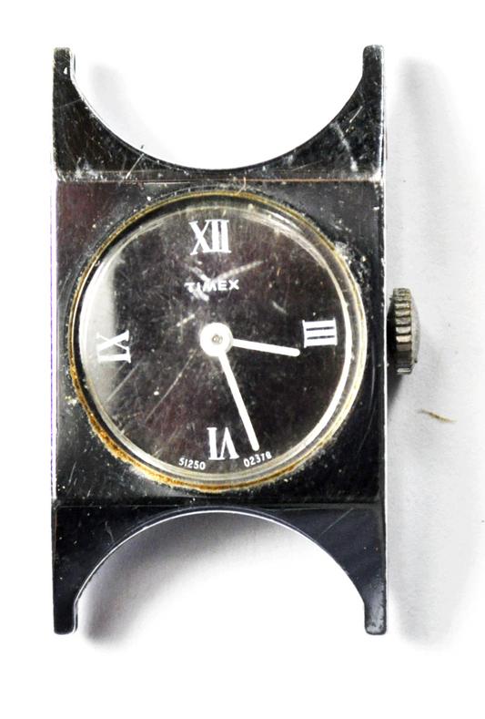 Vintage Timex Long Lug Anvil Shape Case 51250 02378 Wristwatch 21mm Not Running
