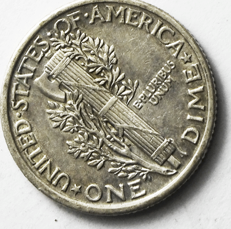 1918 10c Mercury Silver Dime Rare Ten Cents Philadelphia