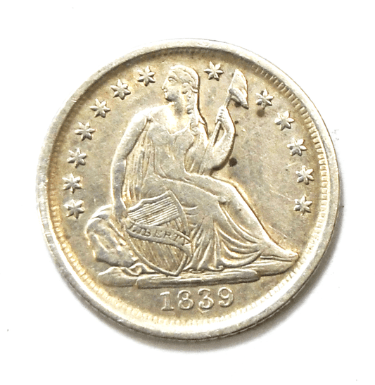 1839 O H10c Seated Liberty Silver Half Dime New Orleans