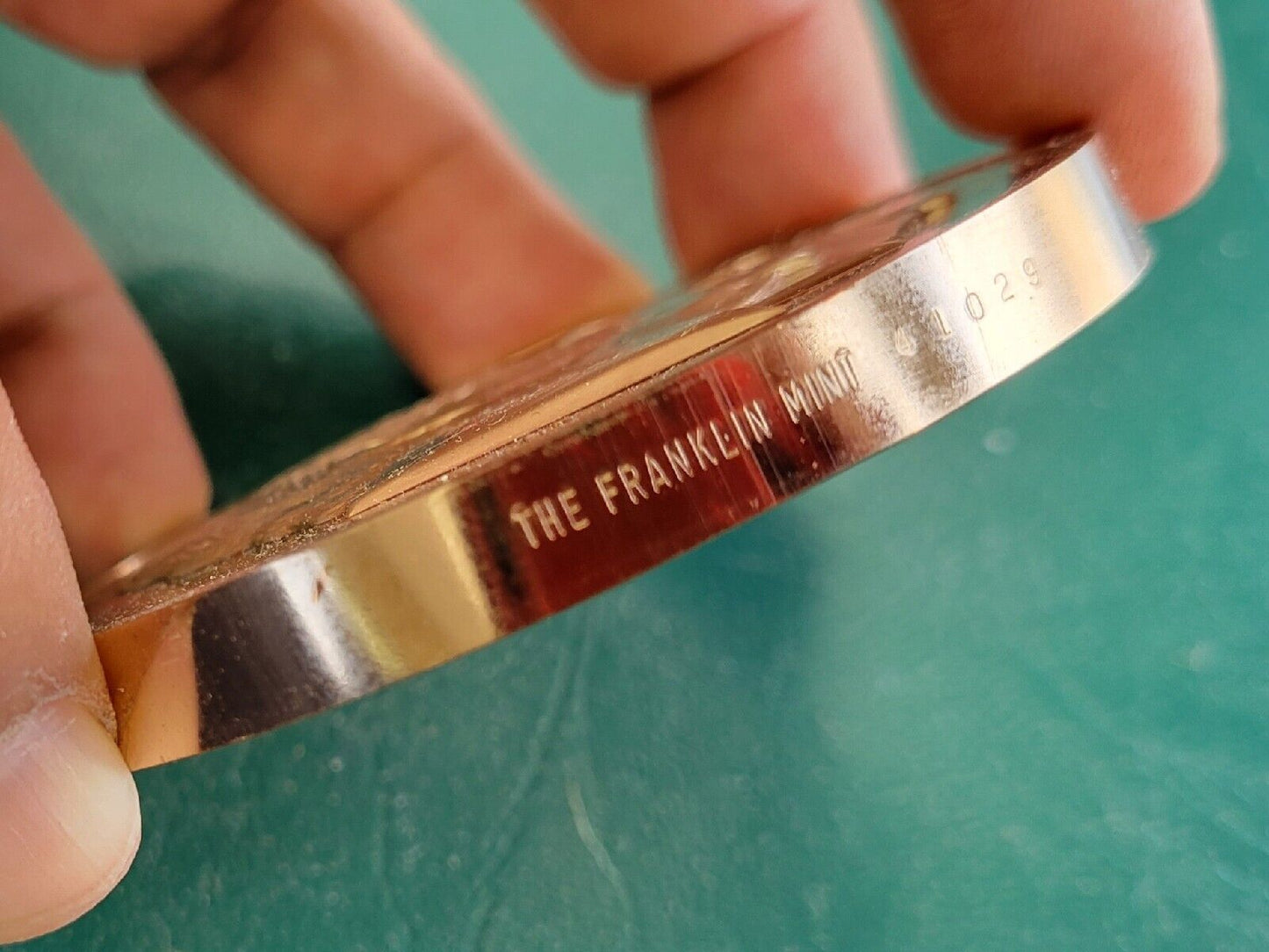 1973 President Richard NIXON / AGNEW INAUGURAL BRONZE PROOF MEDAL Franklin Mint