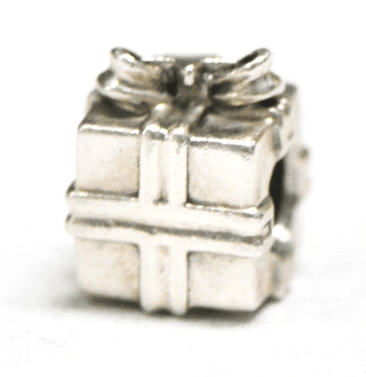 Sterling Silver Pandora ALE Gift Box Xmas Present Charm Bead 790300 12mm