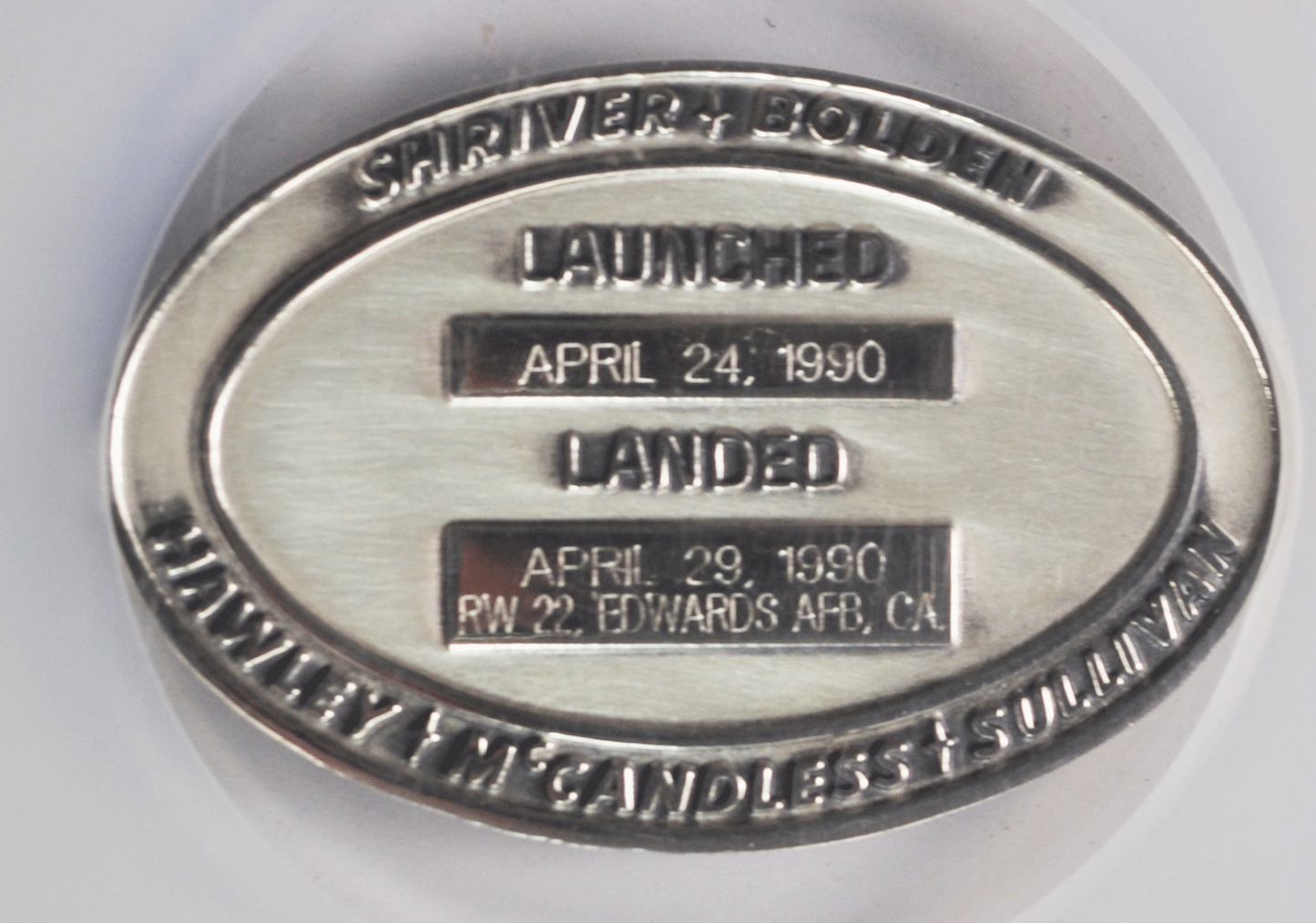 1990 STS-31 Robbins Silver Space Medal Unflown #130 NGC MS66 Discovery Hubble