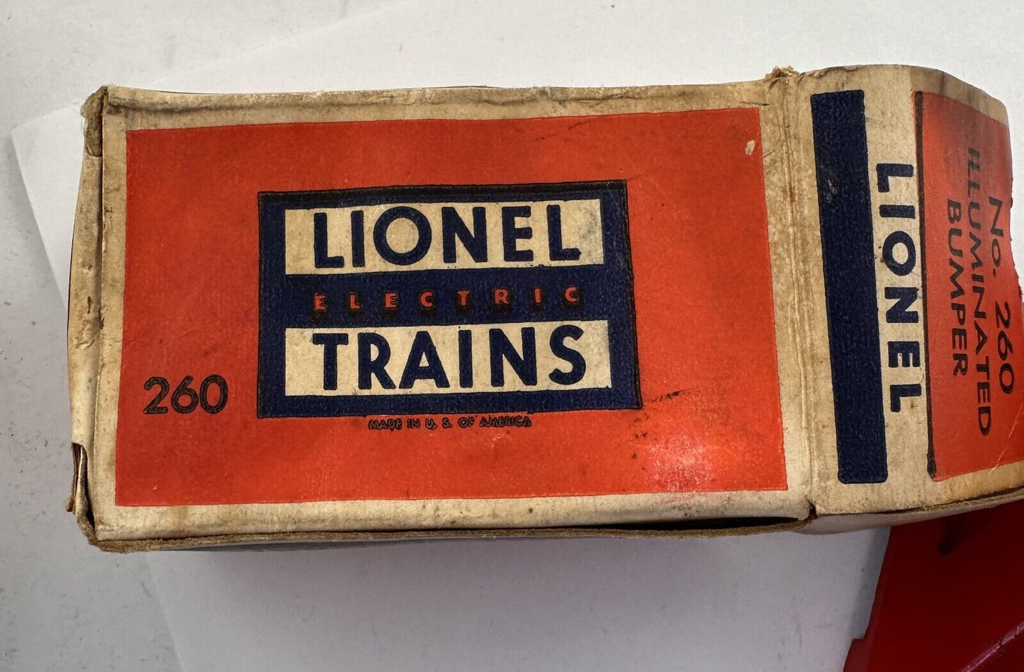 Lionel Train #260 Illuminated Bumper