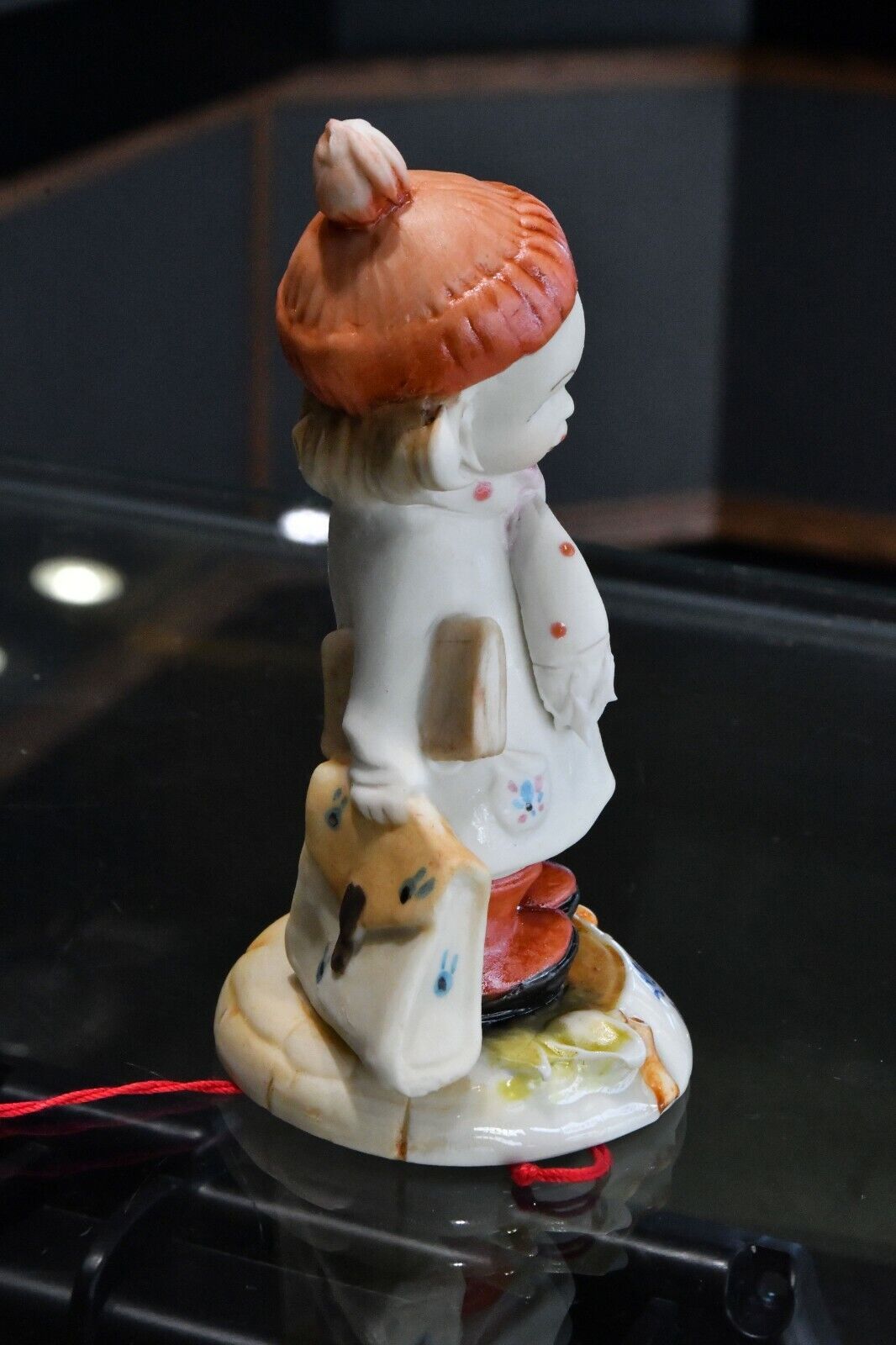Original Capodimonte G. Pezzato School Girl Porcelain 4" Italy