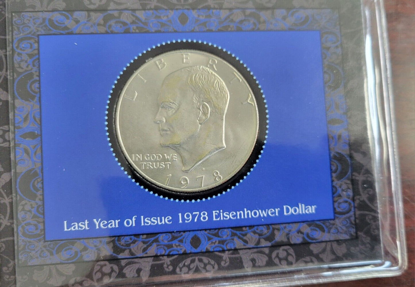 Last Year of Issue 1978 Eisenhower Dollar with COA & Booklet
