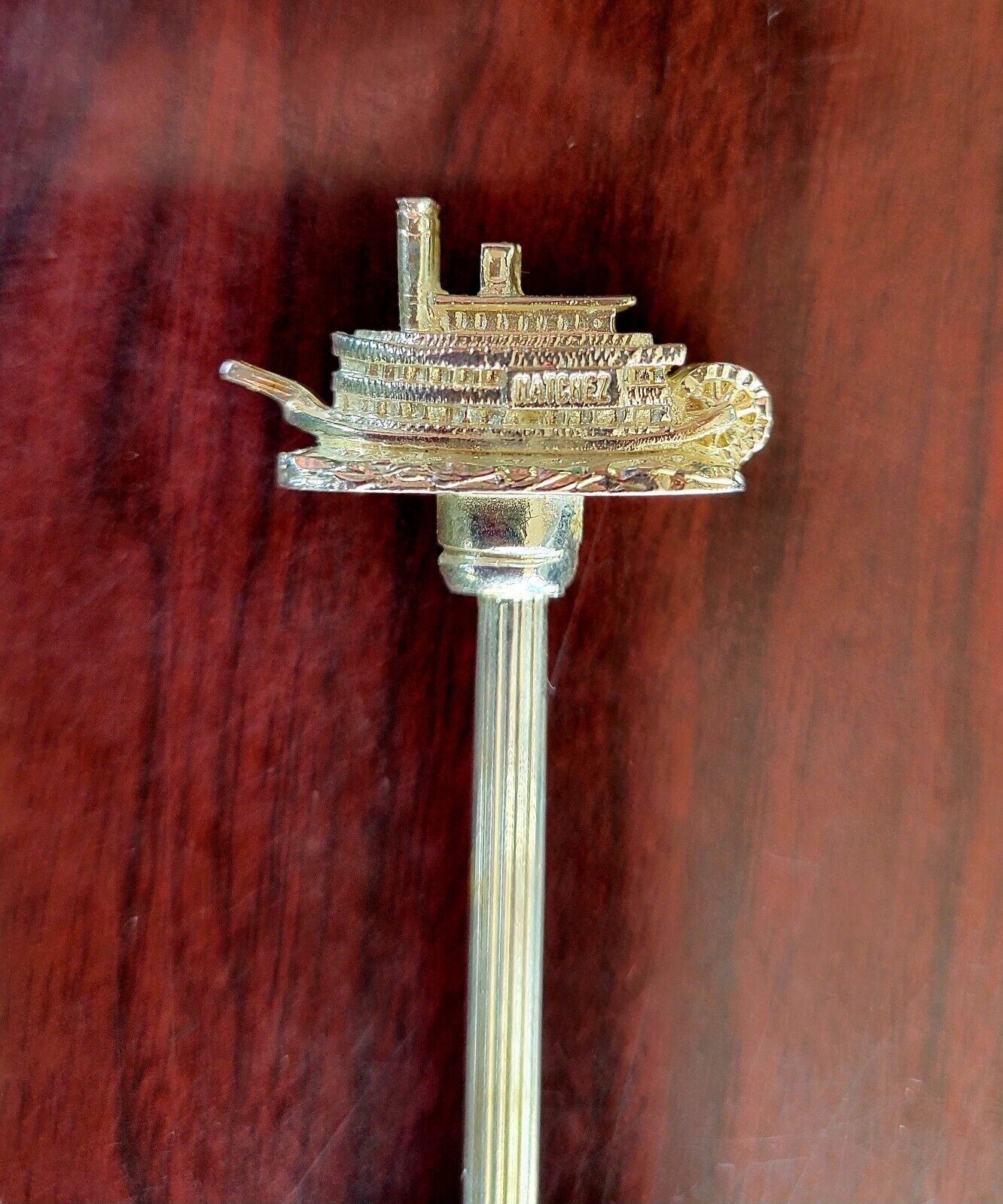Natchez River Boat Souvenir Silver plate Spoon Orleans 4" Louisiana