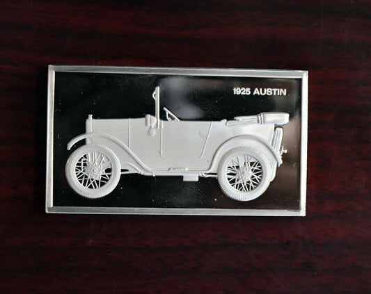 1925 Austin Centennial Car Ingot Collection 1000 Grain Sterling Franklin Mint