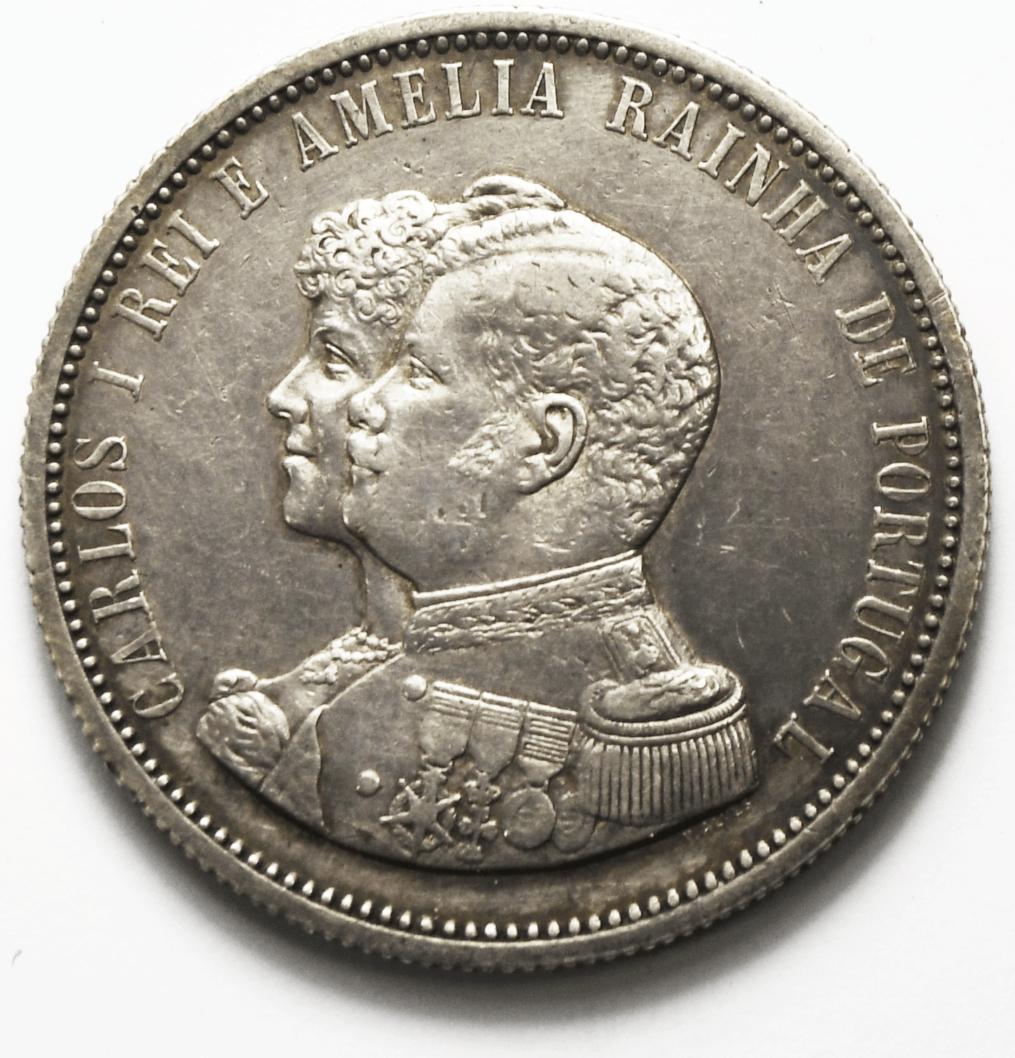 1898 Portugal 1000 Thousand Reis Silver Coin KM# 539 Low Mintage
